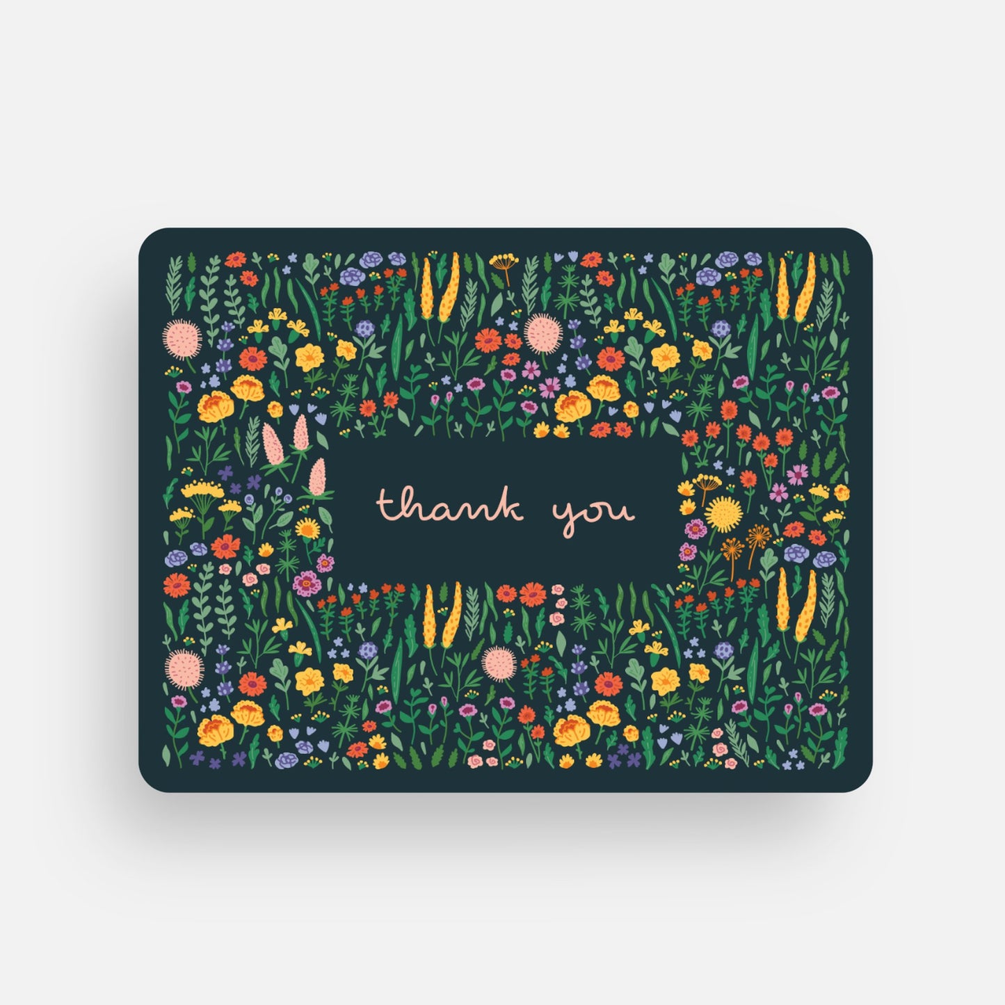 Floral Thank You Postcard
